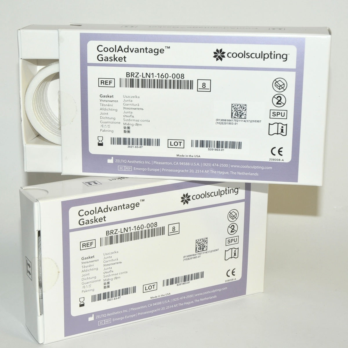 ZELTIQ CoolSculpting CoolAdvantage Gasket BRZ-LN1-160-008 Lot 17 Pcs EXP 3/2021