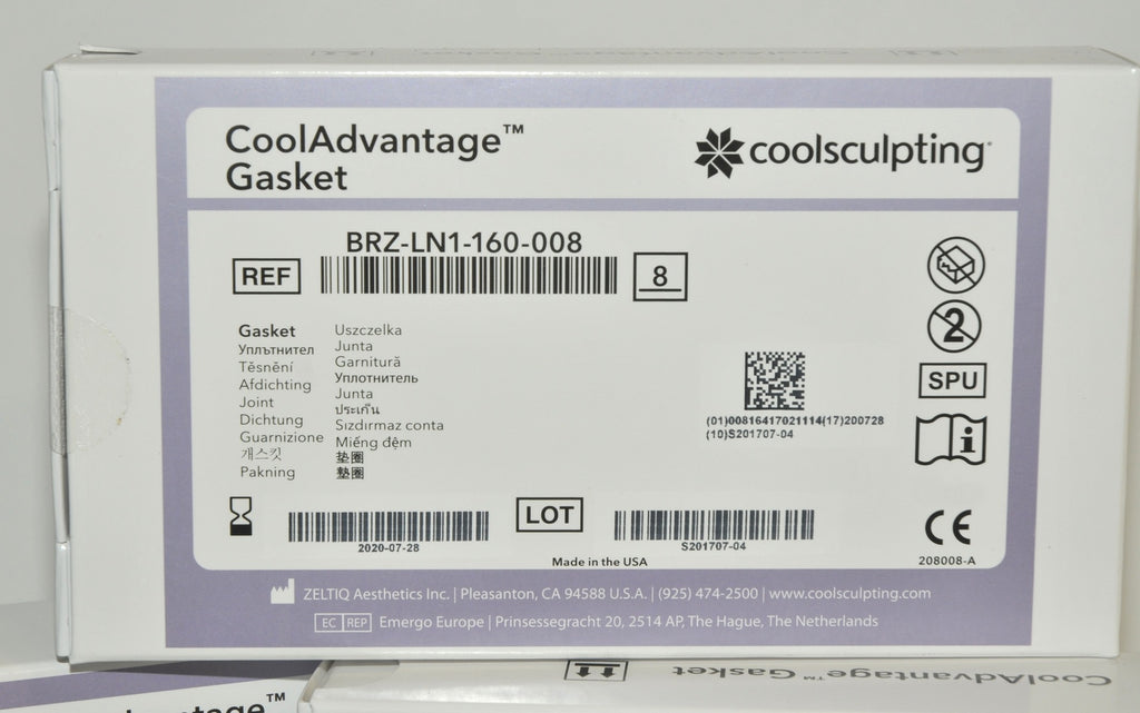 ZELTIQ CoolSculpting CoolAdvantage Gasket BRZ-LN1-160-008 Lot 24Pcs EXP 7/20