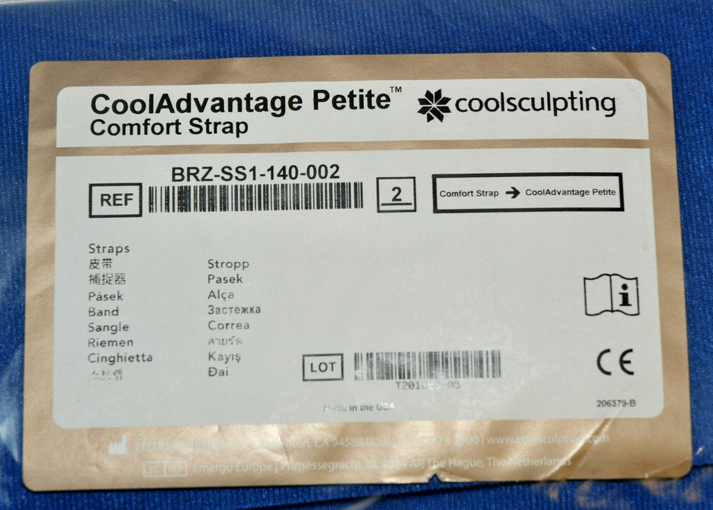 Zeltiq CoolSculpting CoolAdvantage Petite Comfort Straps BRZ-SS1-140-002 NEW