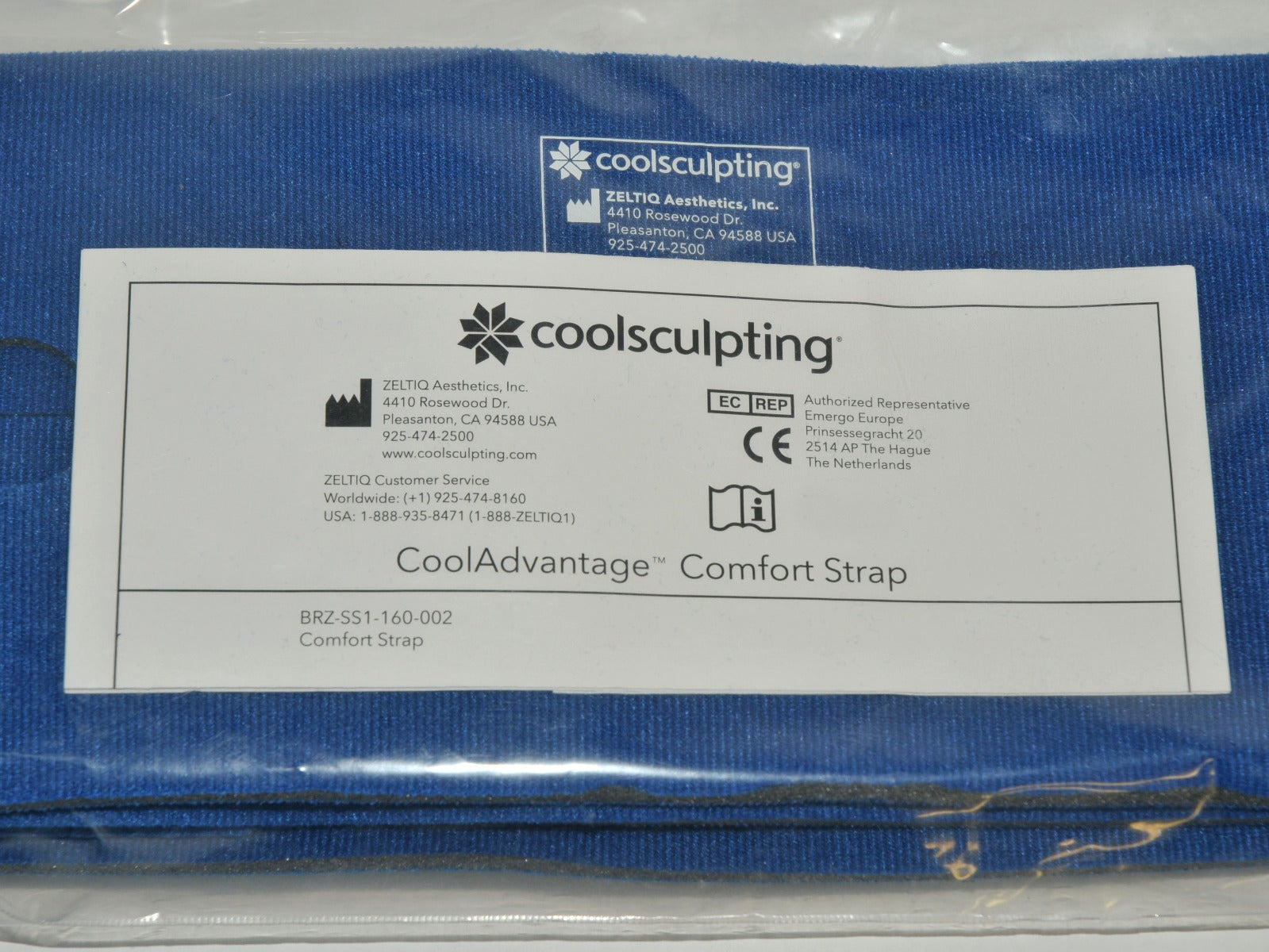 Zeltiq CoolSculpting CoolAdvantage Comfort Strap BRZ-SS1-160-002 w Harness Cover