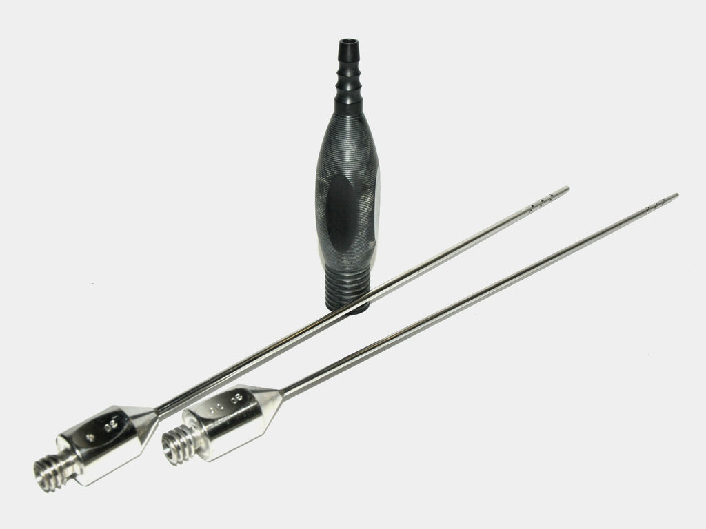 Handpiece Needle Suction Black Handle Aspirator Long Cannula 13-Hole Cannulae