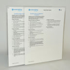 Zeltiq CoolSculpting QUICK START GUIDE Vacuum Applicator BRZ-001-OSG-ENG-E Sheet