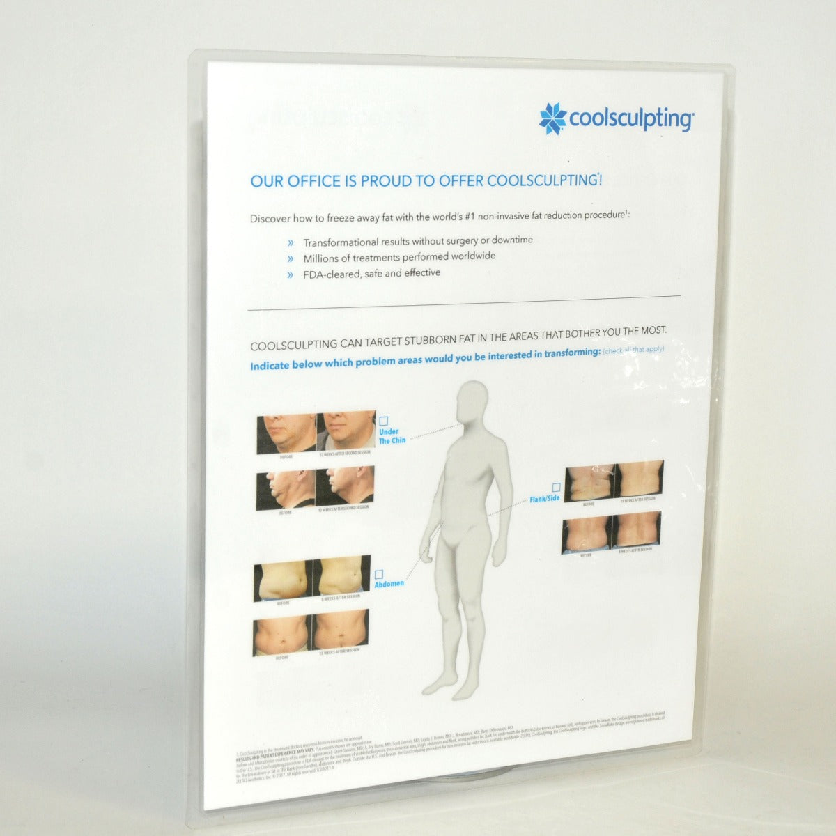 Zeltiq OUR OFFICE IS PROUD TO OFFER COOLSCULPTING Clinic Marketing IC03011-A