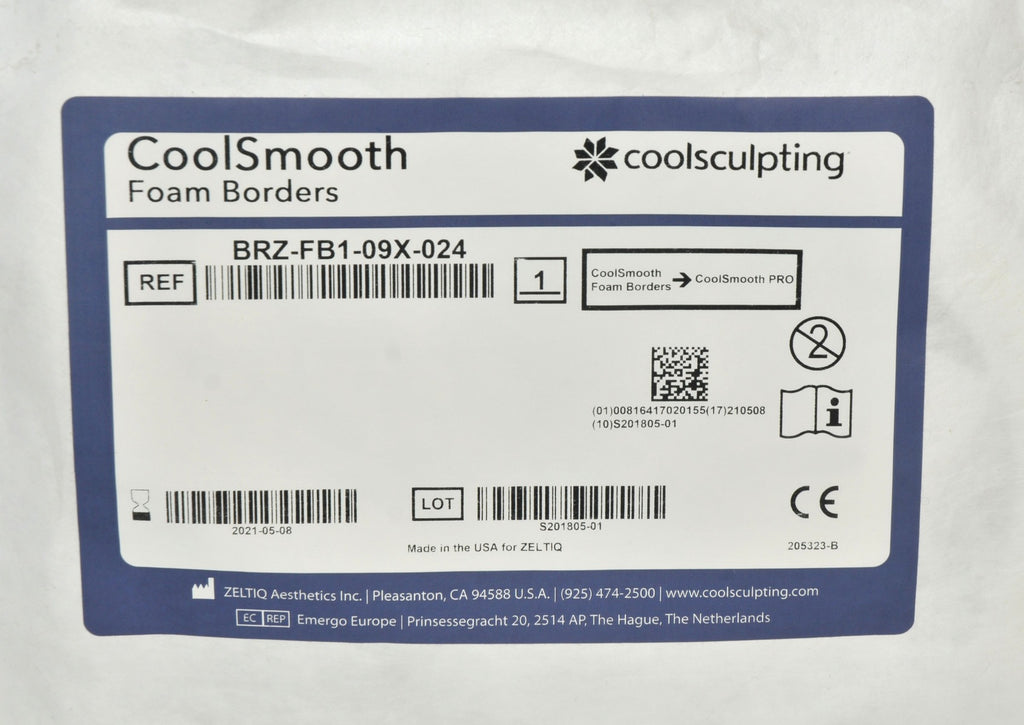 Zeltiq CoolSmooth PRO Foam Borders BRZ-FB1-09X-024 CoolSculpting Exp5/21(x5 Pcs)