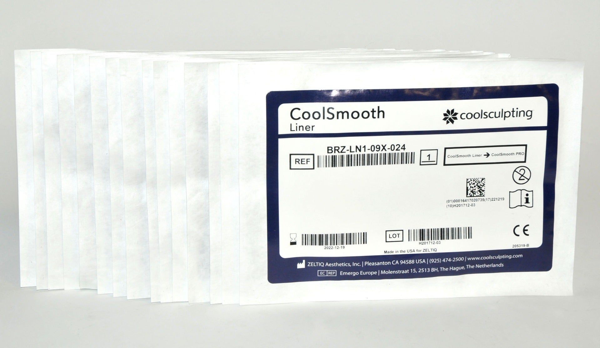 Zeltiq CoolSculpting CoolSmooth PRO Liner BRZ-LN1-09X-024 Cool Smooth (x23 Pcs)