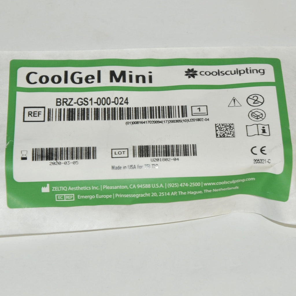 ZELTIQ CoolSculpting CoolGel Mini BRZ-GS1-000-024 CoolSculpt EXP2020 x11 Pcs