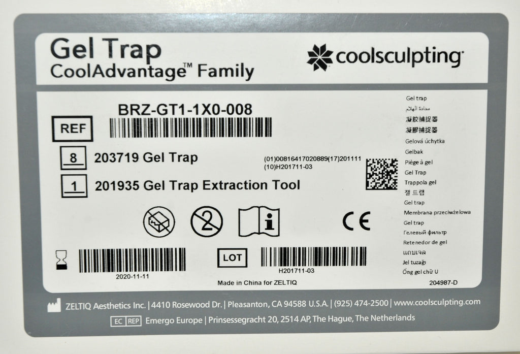 ZELTIQ CoolSculpting CoolAdvantage Gel Trap BRZ-GT1-1X0-008 204987-D x16 Pcs