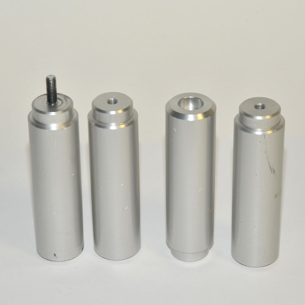 Zimmer Cryo 6 Chiller Glass Top Metal Silver Spacers Kit (Set/4) PARTS AS IS