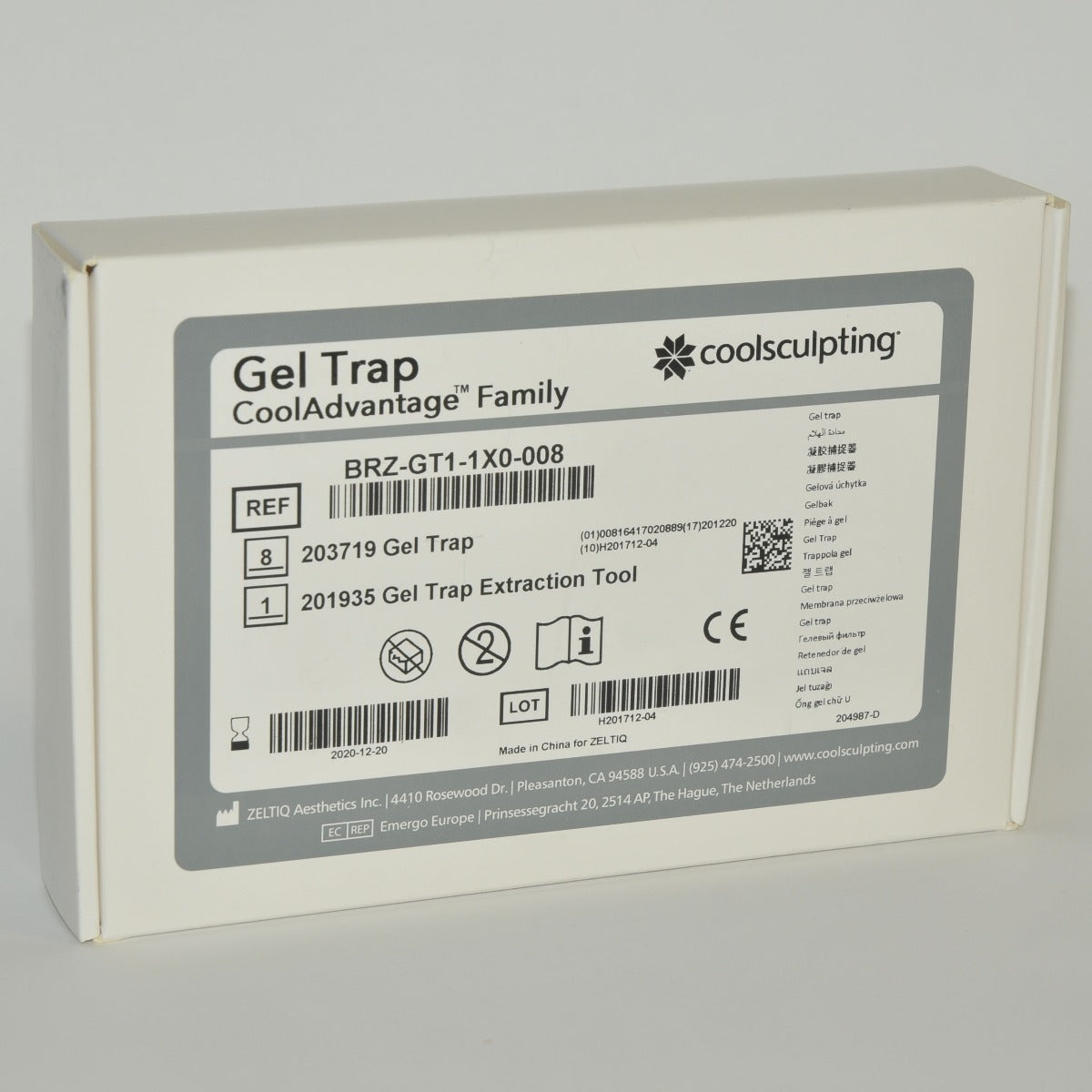 ZELTIQ CoolSculpting CoolAdvantage Gel Trap BRZ-GT1-1X0-008 204987-D x8 Pcs