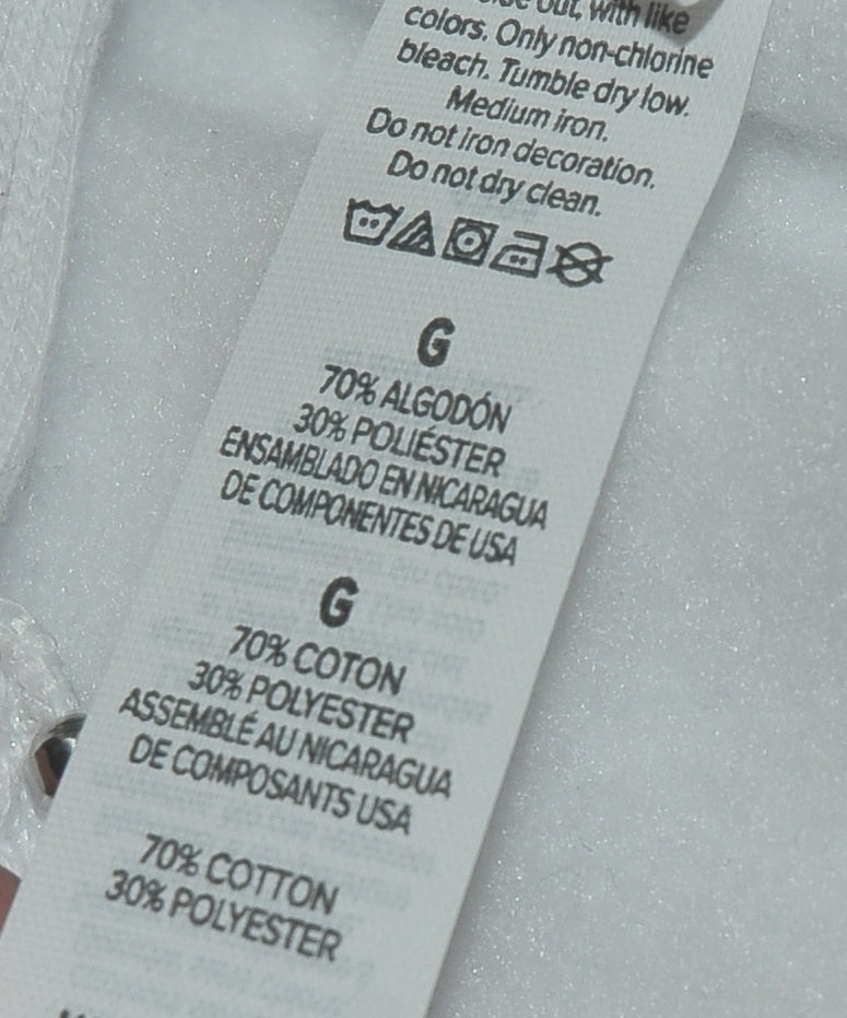 WHITE Hoodie Powered By MRP Full Zip Front w/Pockets Size S Small NEW