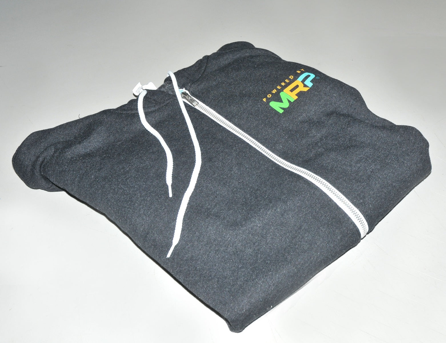 BLACK Hoodie Powered By MRP Full Zip Front w/Pockets Size S Small NEW
