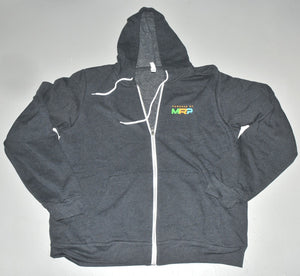 BLACK Hoodie Powered By MRP Full Zip Front w/Pockets Size S Small NEW