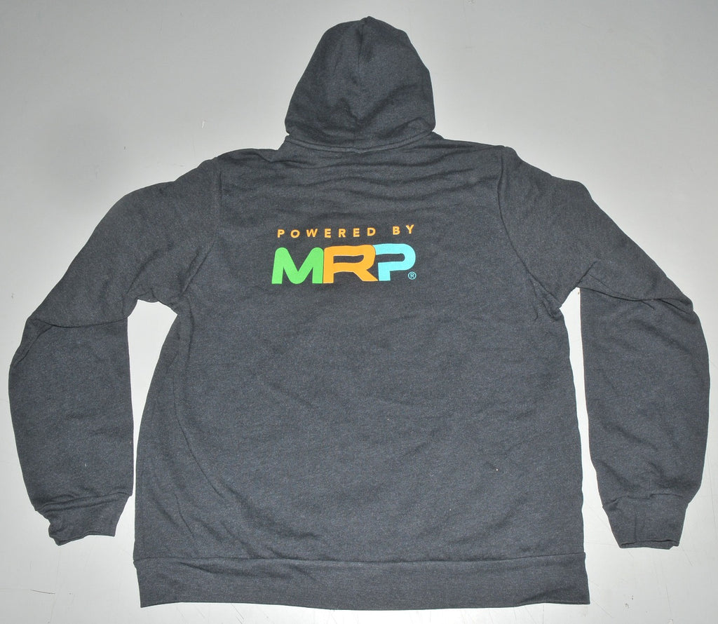 BLACK Hoodie Powered By MRP Full Zip Front w/Pockets Size S Small NEW