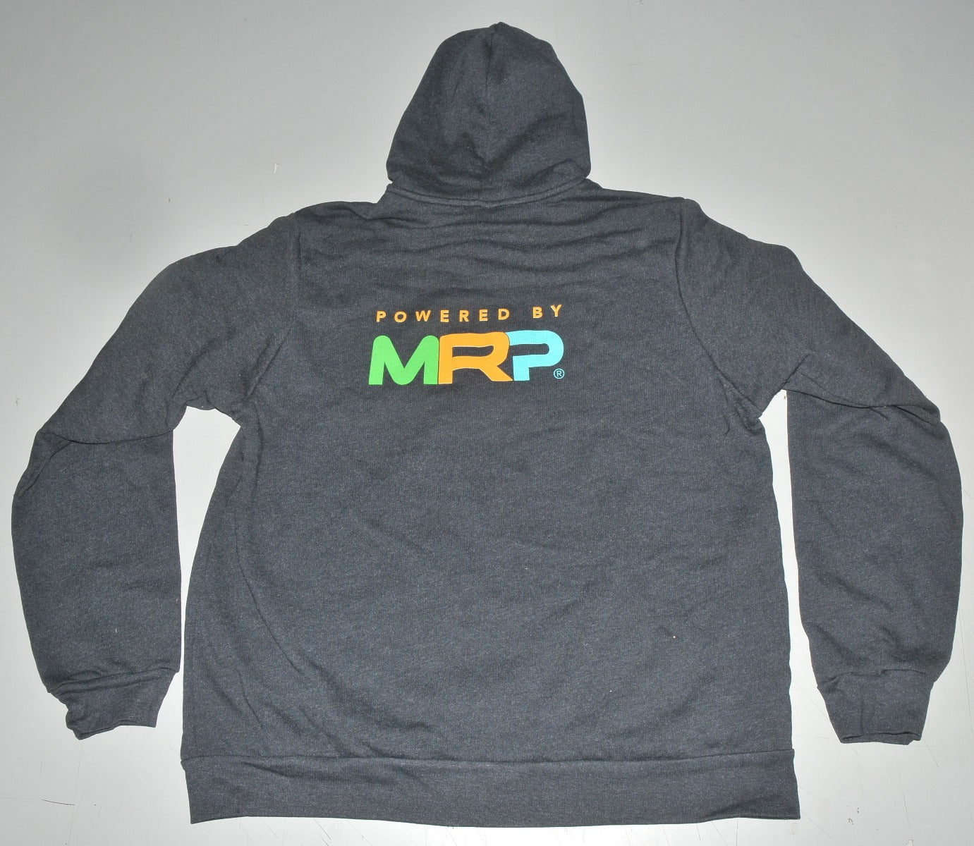 BLACK Hoodie Powered By MRP Full Zip Front w/Pockets Size Large L NEW