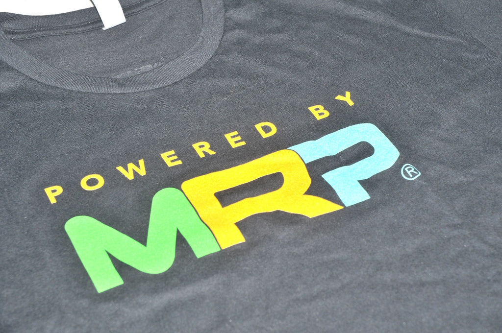 BLACK Shirt Powered By MRP Size L Large NEW Short Sleeve T-Shirt