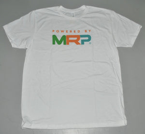 WHITE Shirt Powered By MRP Size S Small NEW Short Sleeve T-Shirt