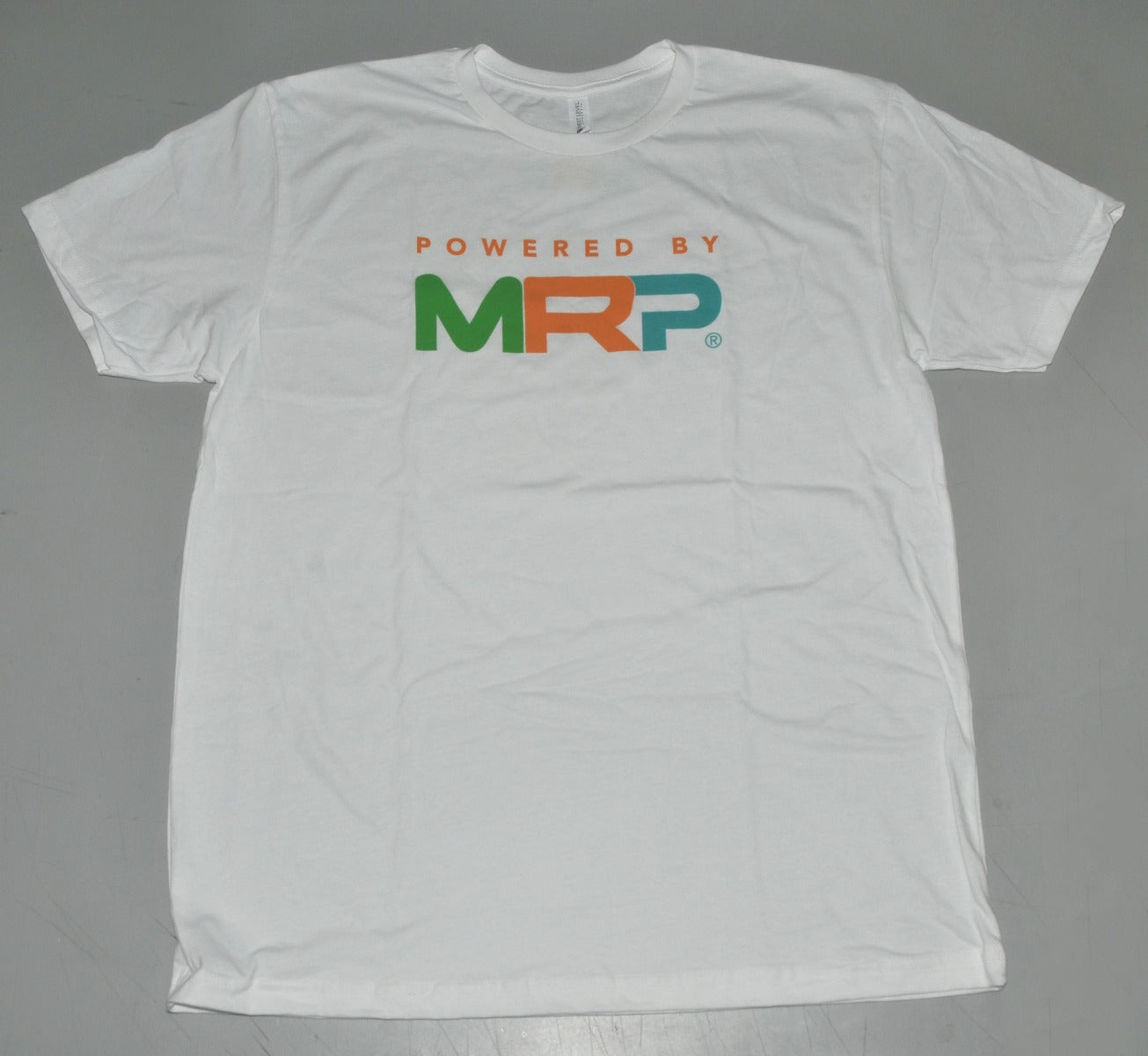 WHITE Shirt Powered By MRP Size S Small NEW Short Sleeve T-Shirt