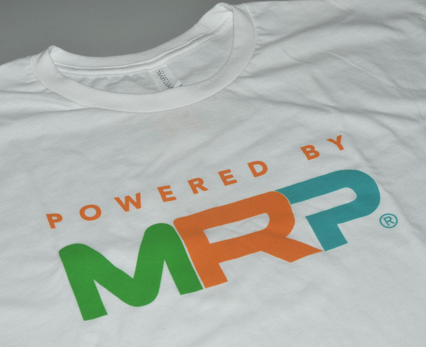 WHITE Shirt Powered By MRP Size S Small NEW Short Sleeve T-Shirt