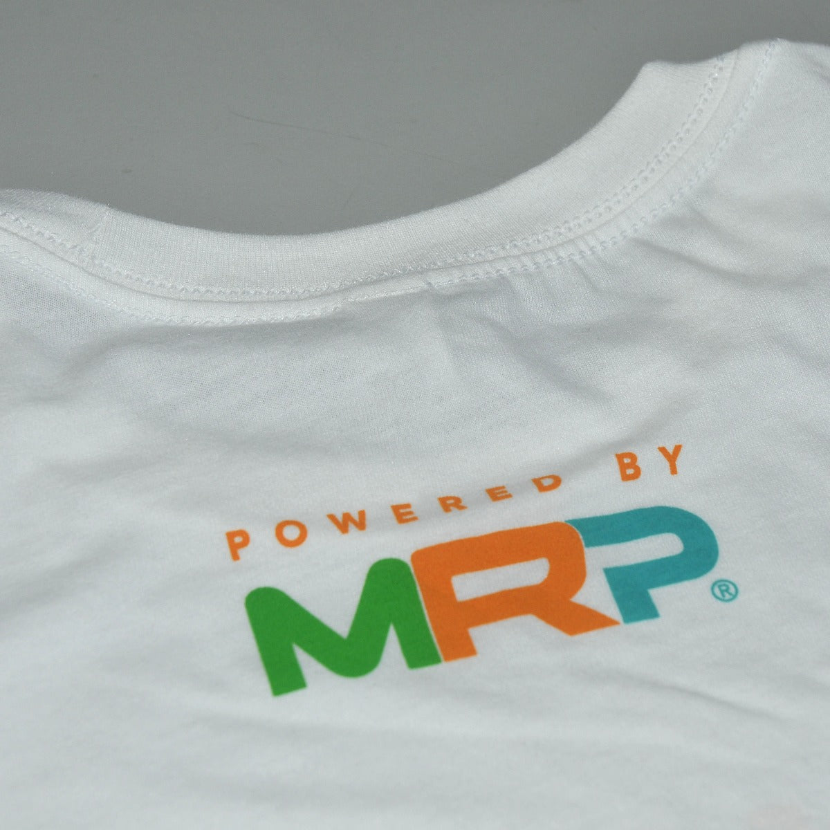 WHITE Shirt Powered By MRP Size S Small NEW Short Sleeve T-Shirt