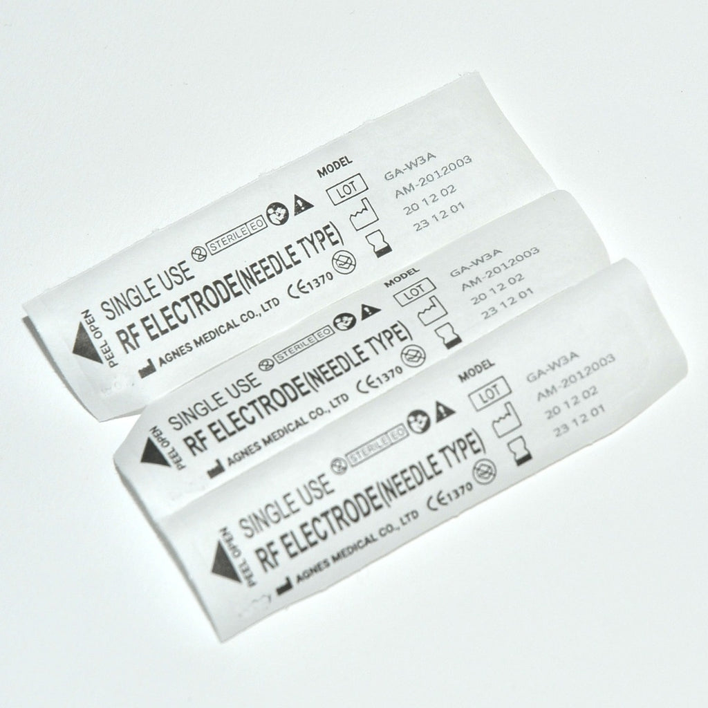 Agnes Medical RF Electrode Needle Type Model GA-W3A Micro-Insulated x3 Pcs