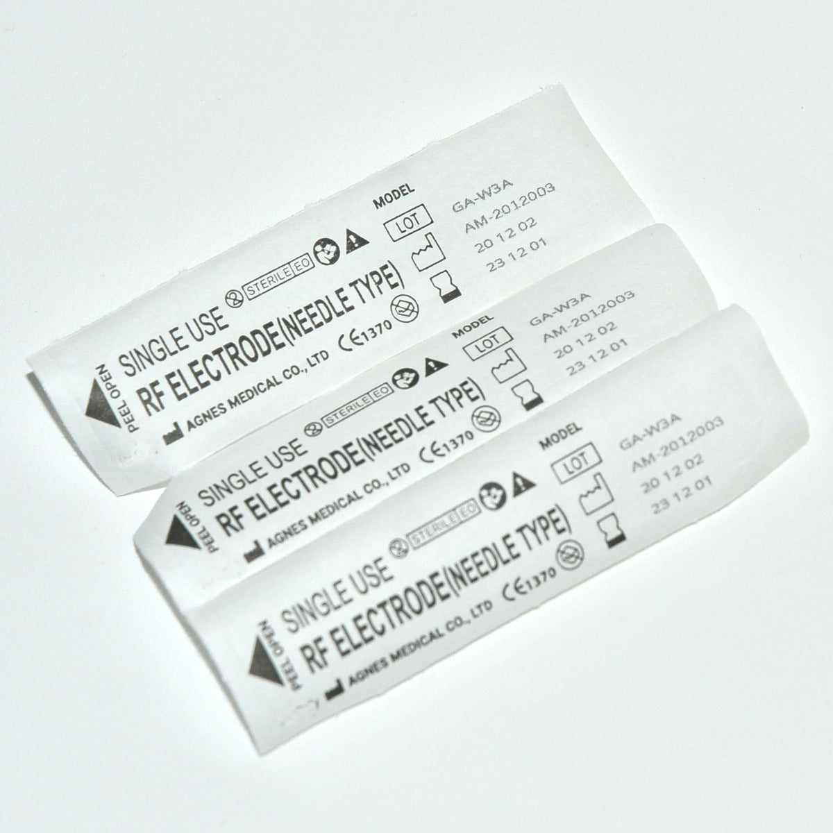 Agnes Medical RF Electrode Needle Type Model GA-W3A Micro-Insulated x3 Pcs