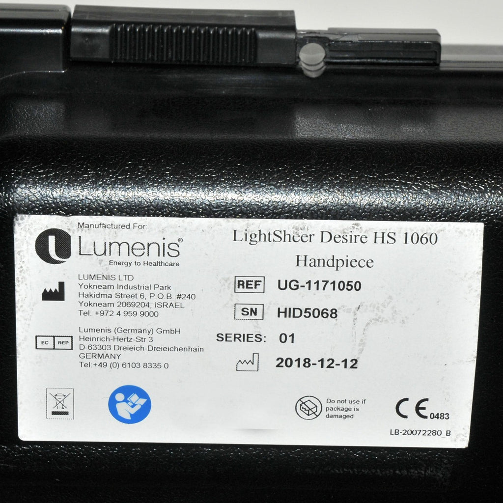 Lumenis LightSheer DESIRE Handpiece HS 1060 nm Laser Hair Removal LOW SHOTS 2235