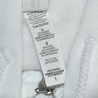 WHITE Hoodie Powered By MRP Full Zip Front w/Pockets Size L Large NEW