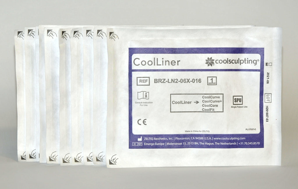 Zeltiq CoolSculpting CoolLiner Purple BRZ-LN2-06X-016 Plus CoolCurve+ Lot 10 Pcs
