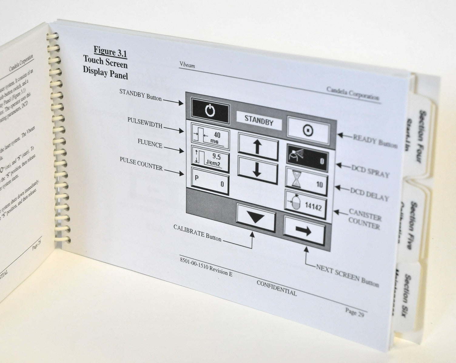 Candela Laser VBeam Pulsed Dye V Beam User Operator Manual Rev E 8501-00-1510