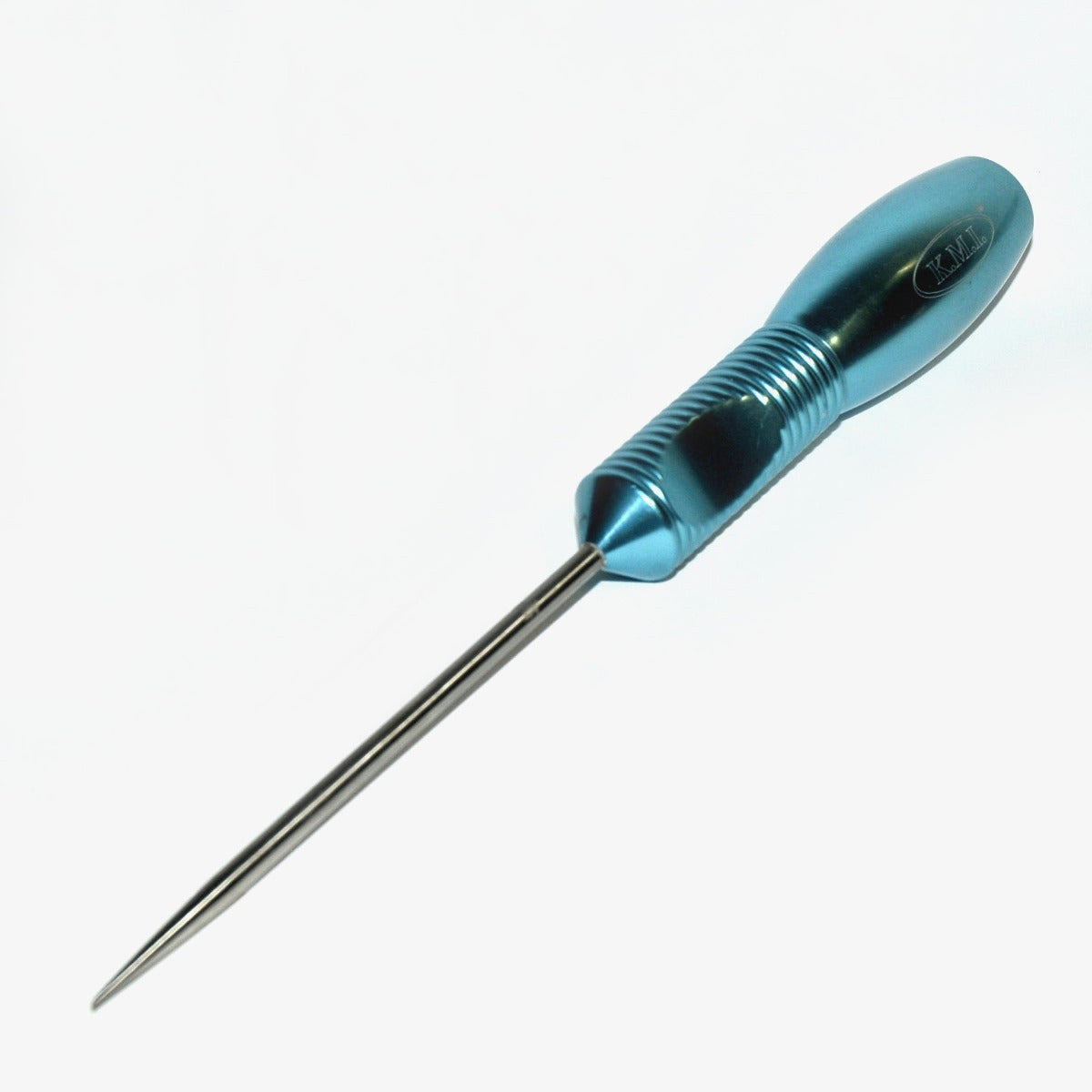 KMI Epidermis Punch Tapered Ergonomic Blue Metal Handle Pre-Cannula 9.75" K.M.I.