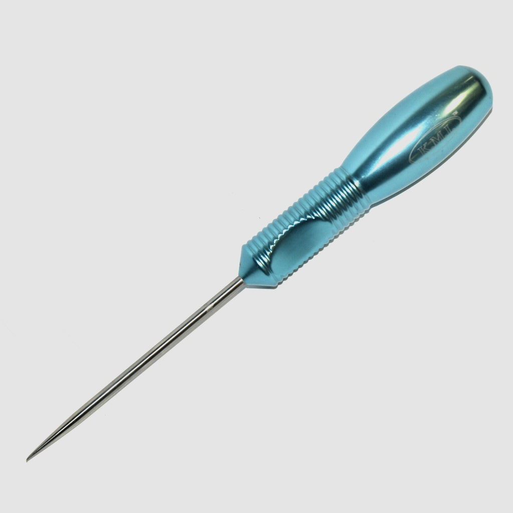 KMI Epidermis Punch Tapered Ergonomic Blue Metal Handle Pre-Cannula 9.75" K.M.I.