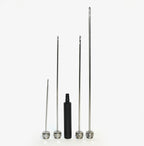 Cannula Handpiece Needle Suction Blunt 6-Port Cannulae 6 Hole w/Handle x4 Pcs