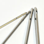 Cannula Handpiece Needle Suction Blunt 6-Port Cannulae 6 Hole w/Handle x4 Pcs