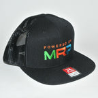 Powered By MRP Black Flat Bill Mesh Snapback HAT Adjustable Back Richardson