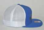 Powered By MRP Blue White Flat Bill Mesh Snapback HAT Adjustable Back Richardson