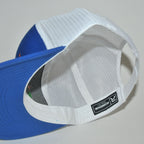 Powered By MRP Blue White Flat Bill Mesh Snapback HAT Adjustable Back Richardson