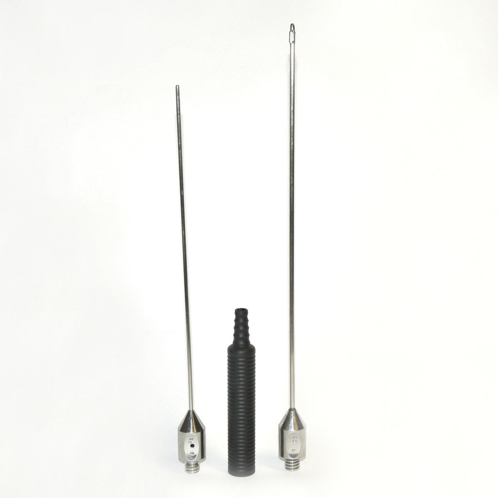 Cannula Handpiece Needles Suction Blunt Tri-Port Cannulae Large Long 3-Hole 2 Pc