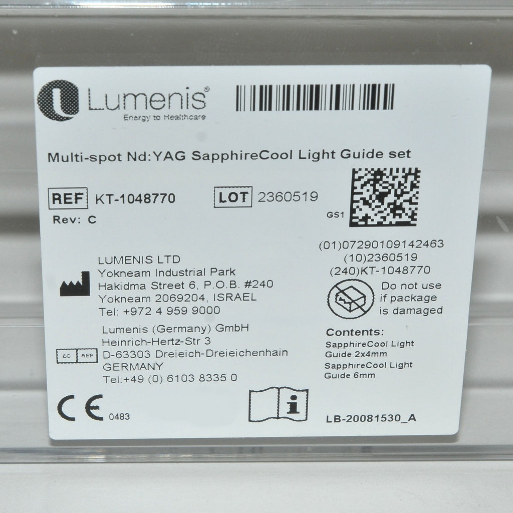 Lumenis Laser Multi Spot Nd:YAG SapphireCool Light Guide 6mm KT-1048770