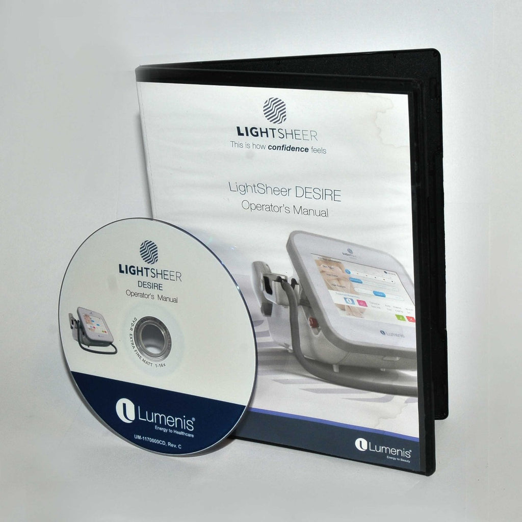 Lumenis LightSheer DESIRE Laser Operator Manual User Guide Hair Removal CD