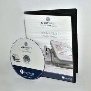 Lumenis LightSheer DESIRE Laser Operator Manual User Guide Hair Removal CD