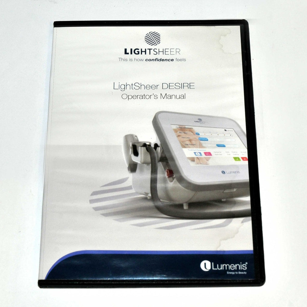 Lumenis LightSheer DESIRE Laser Operator Manual User Guide Hair Removal CD