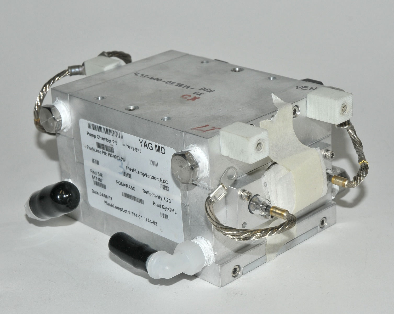 Cynosure Apogee Laser Pump Chamber YAG MD 100-7001-950 FlashLamp Untested