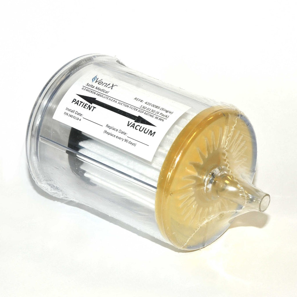 Vaser VentX .3 Micron Inline Clear Suction HEPA Filter 4200085 NEW