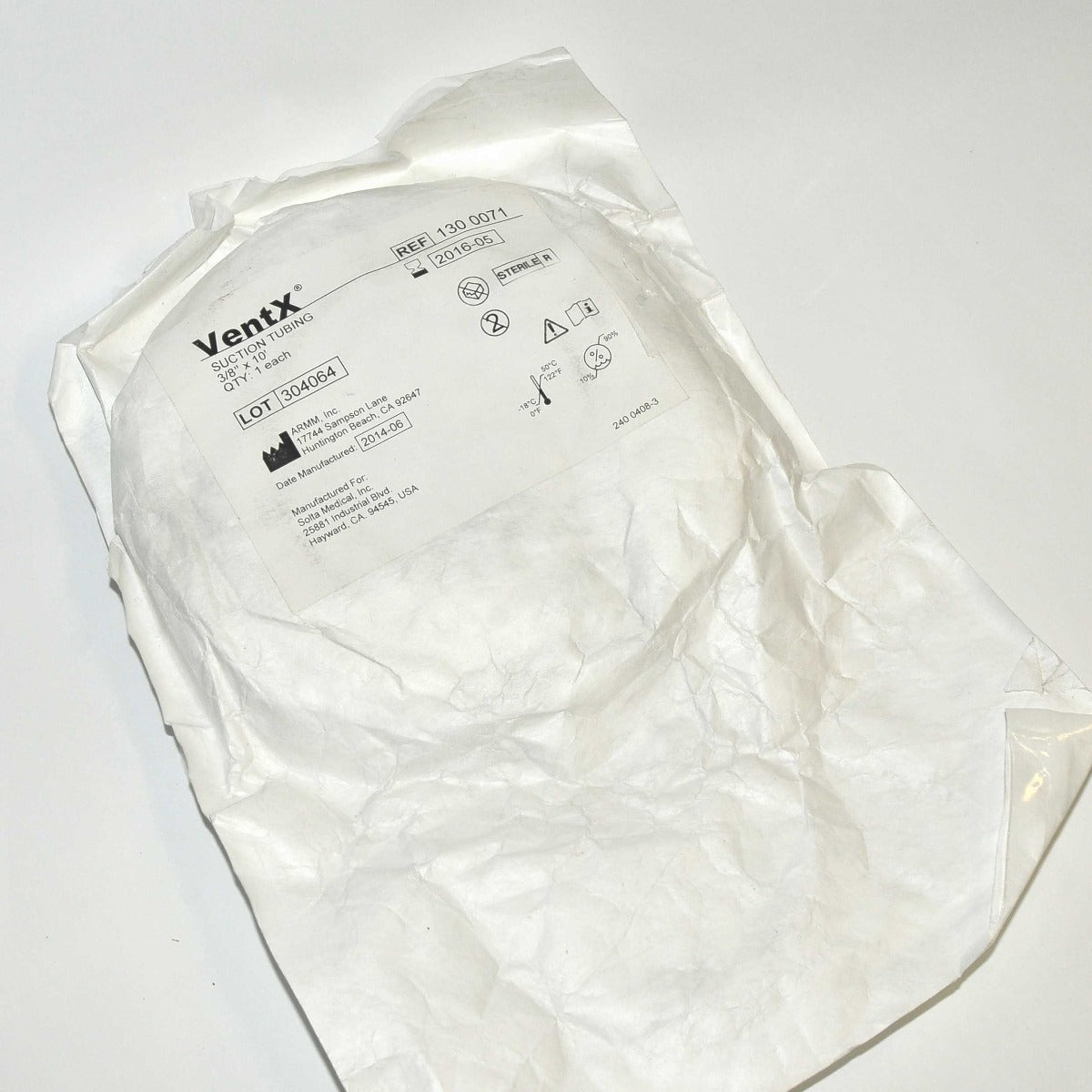 Vaser Ventx Suction Connection Aspiration Tubing 3/8"x10' 130 0071