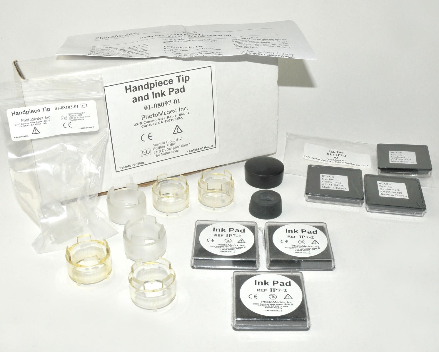 PhotoMedex Excimer Handpiece Tip Ink Pad 01-08097-01 01-08103-01 12-95284-01
