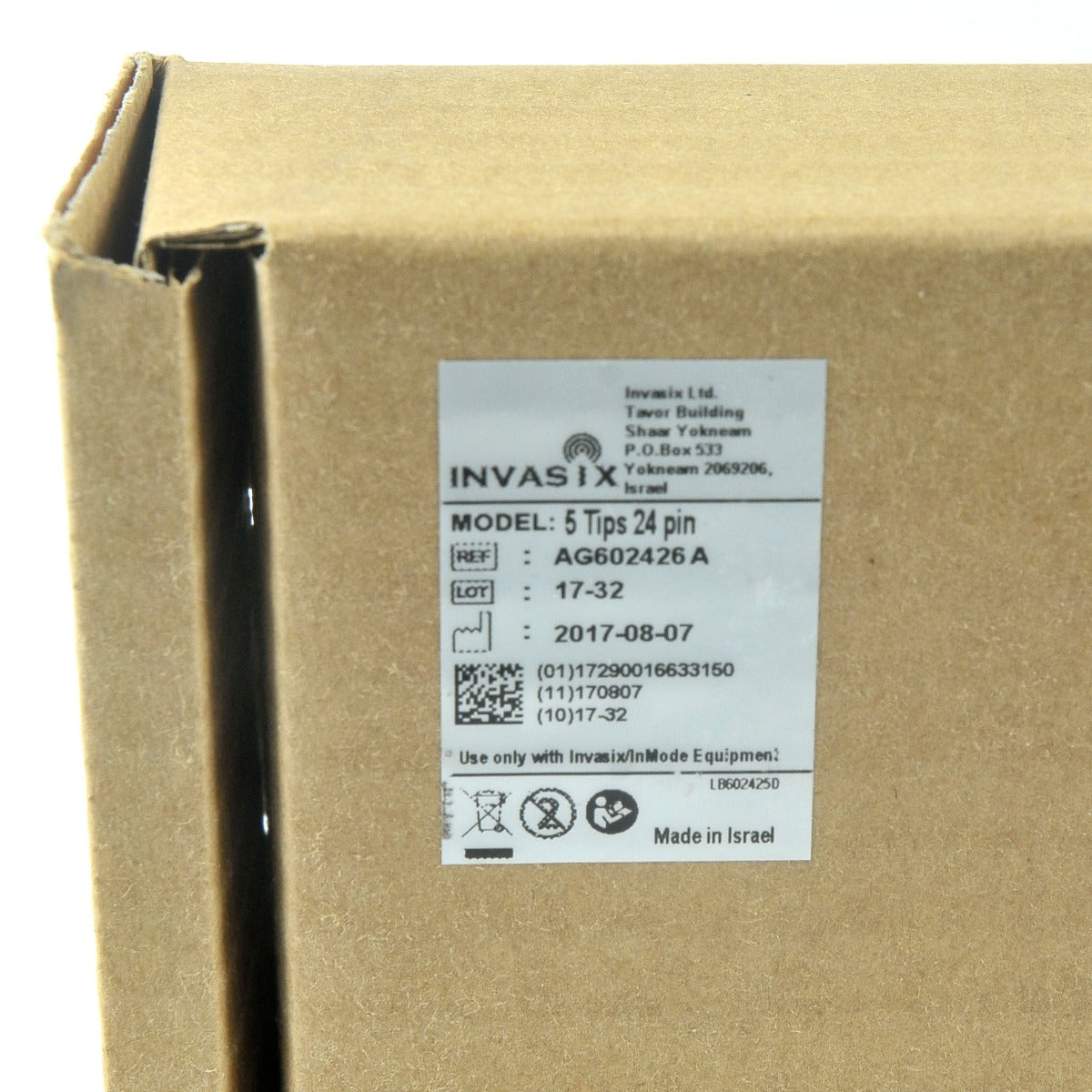 InMode Invasix Fractora RF Microneedling 24-Pin Uncoated Tips AG602426A x5 Pcs
