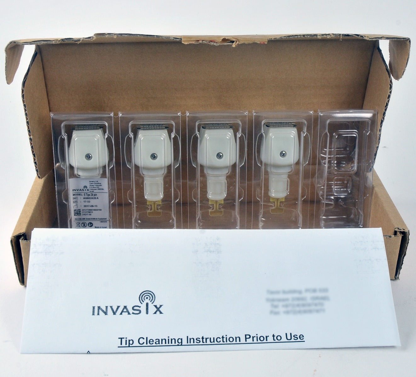 InMode Invasix Fractora RF Microneedling 24-Pin UNCOATED Tips AG602426A (x4) EXP