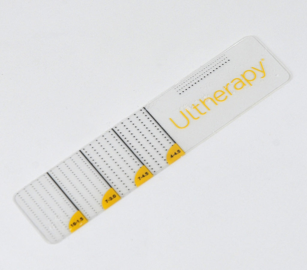 Ultherapy Clear Guide Ruler Treatment Planning Card Lines Plastic Gauge Stencil