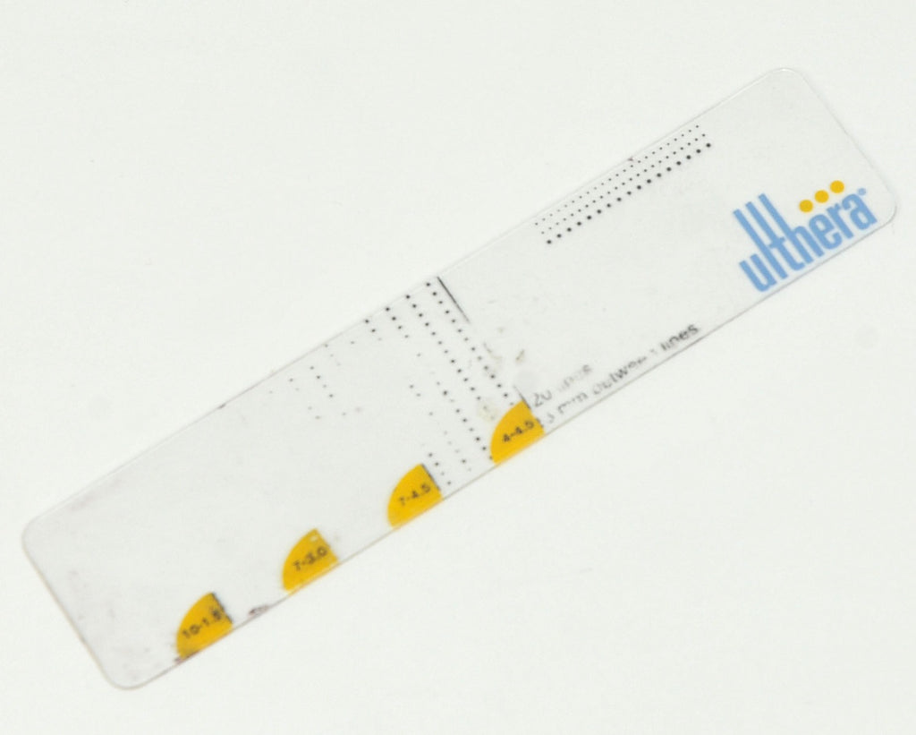 Ulthera Ultherapy Clear Guide Ruler Treatment Planning Card Lines Plastic Gauge
