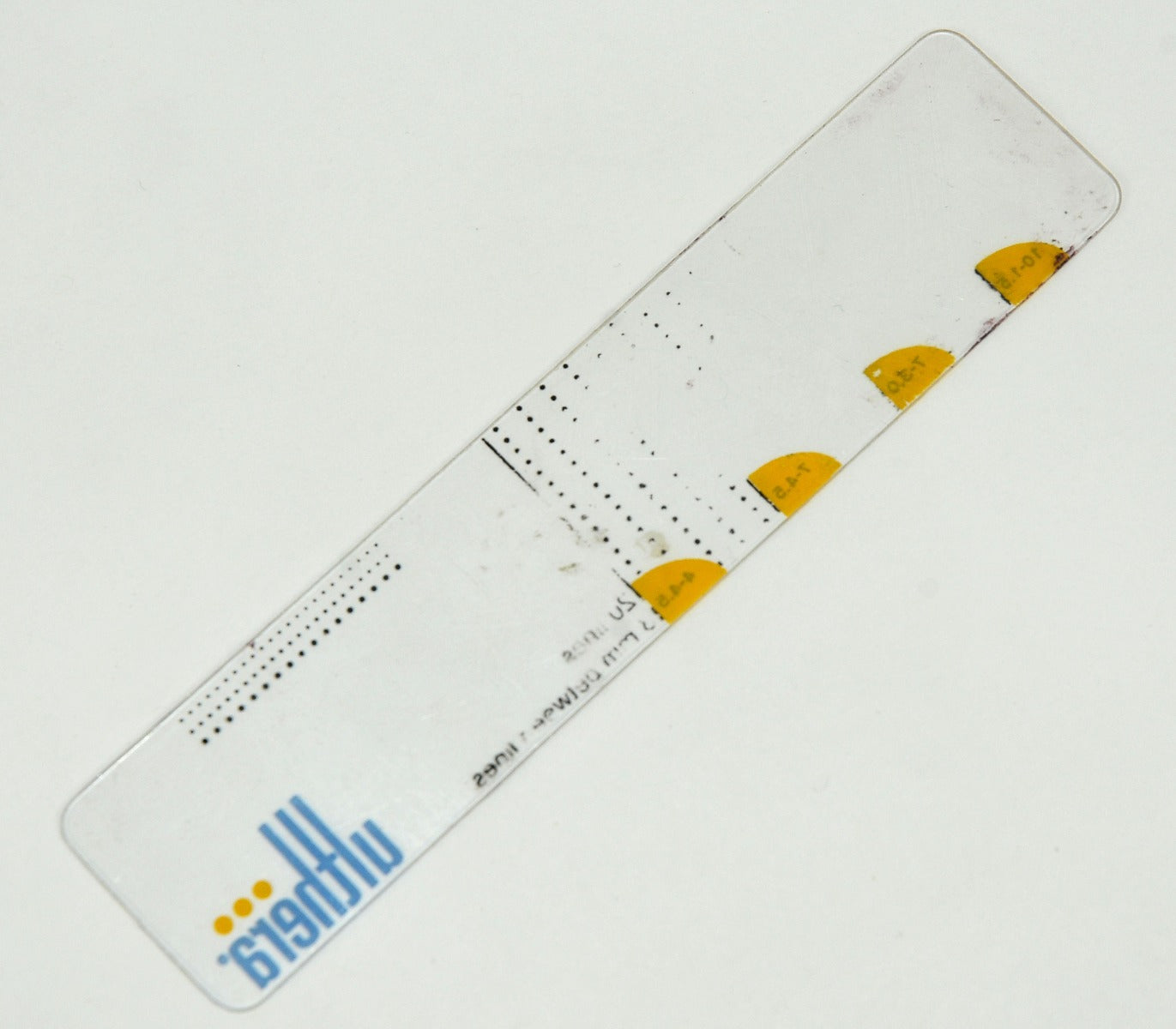 Ulthera Ultherapy Clear Guide Ruler Treatment Planning Card Lines Plastic Gauge